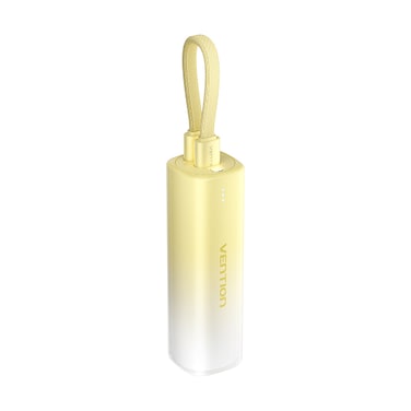 VENTION 5000mAh Power Bank (USB-C + Lightning) 20W Yellow Light Indicator Display Type Model # FHWY0