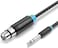 VENTION 6.5mm Male to XLR Female Audio Cable 1M Black Model # BBEBF