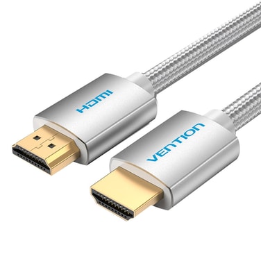 VENTION Cotton Braided HDMI Cable 2M Silvery Metal Type Model # AABIH