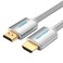 VENTION Cotton Braided HDMI Cable 2M Silvery Metal Type Model # AABIH