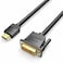 VENTION HDMI to DVI Cable 1.5M Black Model # ABFBG