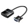 VENTION VGA to HDMI Converter with Female Micro USB and Audio Port 0.15M Black Model # ACNBB
