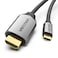 VENTION Type-C to HDMI Cable 2M Black Metal Type Model # CGSBH