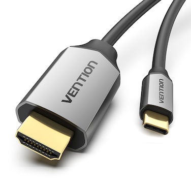 VENTION Type-C to HDMI Cable 1.5M Black Model # CGUBG