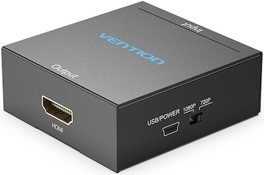 VENTION RCA to HDMI Converter Black Metal Type Model # AEFB0