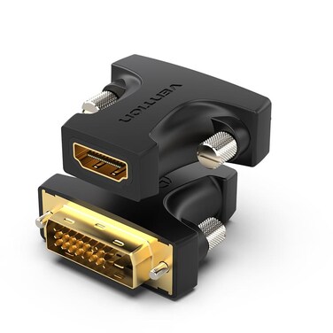 VENTION HDMI Male to Female Adapter Black 2 Pack Model # AIMB0-2