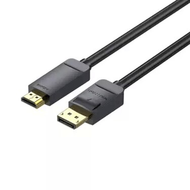 VENTION 4K DisplayPort to HDMI Cable 1.5M Black Model # HAGBG