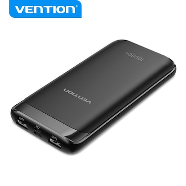 VENTION Power Bank 10000mAh(M/C-A/A)10W Black Model # FHAB0