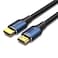 VENTION Cotton Braided HDMI-A Male to Male HD Cable 8K 2M Blue Aluminum Alloy Type Model # ALGLH