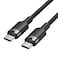 VENTION USB 2.0 Type-C Male to Type-C Male 3A Cable 1M Black Aluminum Alloy Type Model# TRDBF