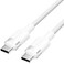 VENTION USB 2.0 Type-C Male to Type-C Male 3A Cable 1M White Aluminum Alloy Type Model# TRDWF