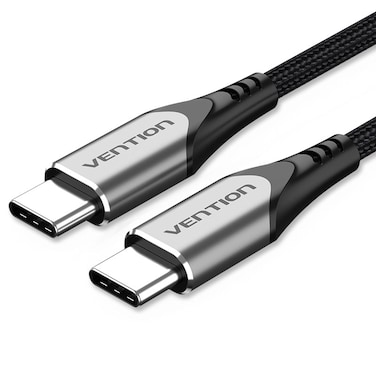 VENTION USB 2.0 Type-C Male to Type-C Male 3A Cable 2M Blue Aluminum Alloy Type Model# TRDSH