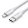 VENTION USB 2.0 Type-C Male to Lightning Male 3A Cable 1M White Aluminum Alloy Type Model# LALWF
