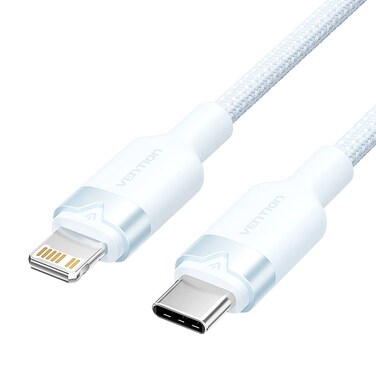 VENTION USB 2.0 Type-C Male to Lightning Male 3A Cable 1M Blue Aluminum Alloy Type Model# LALSF