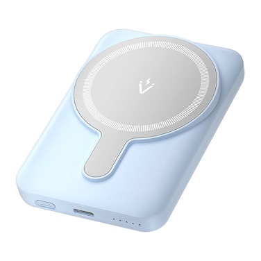 VENTION 5000mAh Magnetic Wireless Power Bank (USB-C + USB-C + Wireless) 20W Blue Light Indicator Display Type Model# FHSL0
