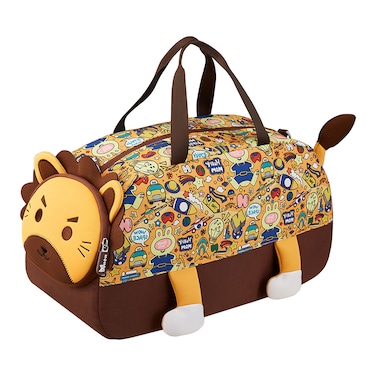 Nohoo 3D Cute Lion Kids Duffle Bag/Activity Bag - Brown, 18"
