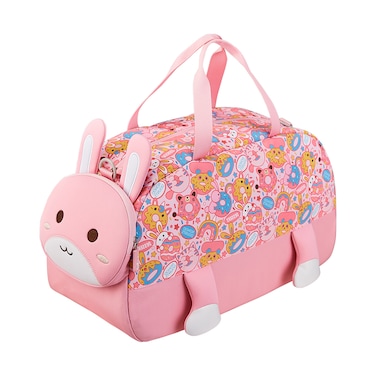 Nohoo 3D Cute Rabbit Kids Duffle Bag/Activity Bag - Pink, 18