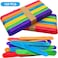 120 Pcs 6&rdquo; Colored Jumbo Wooden Craft Sticks, Rainbow Wooden Popsicle Sticks, Wide Lollipop Sticks, Treat Sticks Ice Pop Sticks fir Creative Designs or Kids Education, Home Art Projects