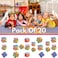 20-Pack Mini Cube Party Favors - Fun Puzzle Toys for Kids, Classroom Rewards, Birthday Goody Bag Fillers, Stress Relief Gifts, Brain Teasers, Travel Toys, and Office Desk Accessories