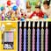 Pack of 10, Magic Relighting Birthday Candles (Multicolor), for Birthday, Baby Shower, Wedding Party &amp; Cake Decoration