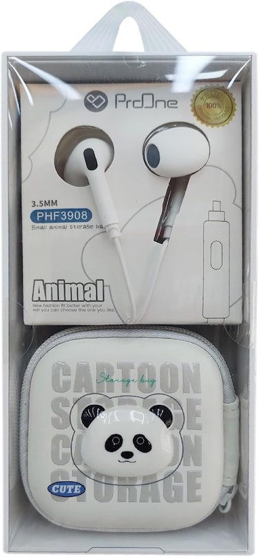 PHF3908 Handsfree - Wired In-Ear Headphones with Mic &amp; Volume Control, Noise Isolating, Beautiful Design, 14.2mm Speaker, 3.5mm Plug, Lightweight, Durable ABS Material