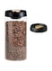NALACAL Borosilicate Glass Kitchen Storage Jars, Coffee Canisters with Airtight Lid Seal, Food Storage Containers - Perfect for Coffee Beans, Tea, Sugar, Candy, Spices, Rice (1800ml/60 Ounces)