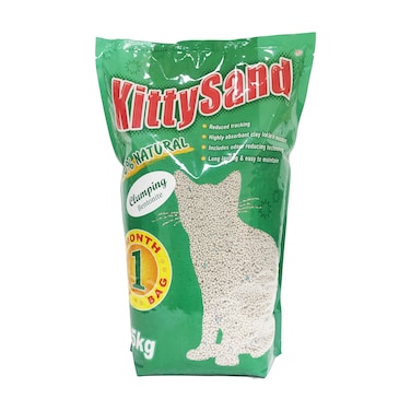 KittySand 100% Natural Premium Quality Clumping Bentonite Cat Litter 5kg
