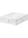 Ikea SKUBB Polyester Square Storage Box with Compartments (White, 44x34x11cm)