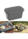Mouruer Folding Outdoor Picnic Storage Basket Bag with Lid Tray Table, Collapsible Tube with Handle, Foldable Basin Bucket, Washing Up Bowl, Car Trunk Organizer for Camping, BBQ Beach, &ndash; 4 Gal / 15L