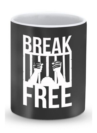 Premium Break Free Designer Mug Black/White