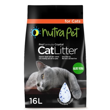 Nutrapet Cat Litter Silica Gel 16L- Aloe Vera Scent