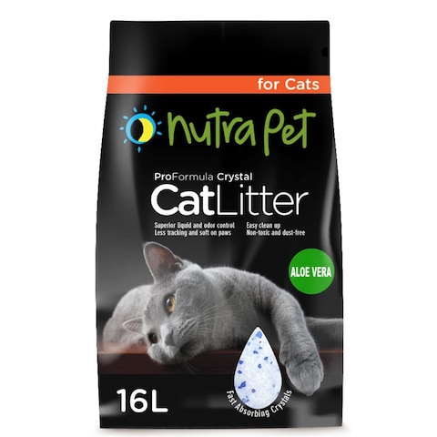 Nutrapet Cat Litter Silica Gel 16L- Aloe Vera Scent