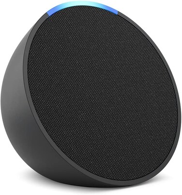 Echo Pop   Full sound compact Wi-Fi &amp; Bluetooth smart speaker with Alexa   Use your voice to control smart home devices, play music or the Quran, and more (speaks English &amp; Khaleeji)   Charcoal
