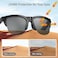 Smartbarry TY01 Wireless Bluetooth Smart Glasses, Black, Open-Ear Audio, Polarized UV Protection, Touch Control, Rechargeable