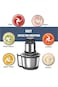 Electric Meat Grinder 3L Stainless Steel Chopper for Meat Vegetables Fruits Nuts with 4 Blades