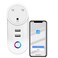 UanTii WiFi Smart Plug Tuya Smart Socket Timer Schedule Socket for Smart Home App Remote Control Compatible with Amazon Alexa Google Assistant Siri 16A

