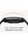 Smartbarry A63 Smartwatch - 2.2-Inch HD Curved AMOLED Screen - Fitness Tracker - Black