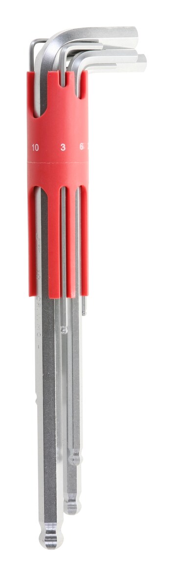 Jetech Hex Key Set, 9-Piece Metric Allen Key Set, 1.5-10mm, Anti-Slip Ball End Short Hex Wrench Set, Hex Key Set for Disassembling Mechanical Equipment, Vehicle, and Bicycle Repairs - BS-C9