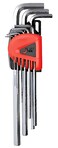 Jetech 9-Piece Hex Key Wrench Set, Metric, Heat-Treated, L-Style, Flat Plated, Advanced Synthetic Steel, High Hardness, Large, 1.5mm to 10mm Allen Key Set - PL-C9