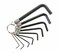 Jetech 7-Piece Metric Hex Key Set - Professional Grade Premium Alloy Steel, Rust-Resistant, Keyring Design, Fits Bike, Furniture, Auto Repair, 1.5-6mm (1.5, 2, 2.5, 3, 4, 5, 6mm) - KW-7