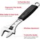 Jetech 8-inches Adjustable Wrench with Softgrip Handle - Professional Shifter Spanner with Wide Caliber Opening - AWS-8