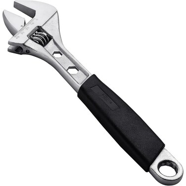 Jetech 12-inches Adjustable Wrench with Softgrip Handle - Professional Shifter Spanner with Wide Caliber Opening - AWS-12
