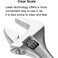 Jetech 8-Inch Adjustable Wrench, Professional Heavy Duty Chrome Vanadium Steel Shifter Spanner with Inch/Metric Scale, Wide Caliber Opening - AW-8