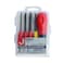 Jetech 8-Piece Family Screwdriver Set, CR-V Mo Steel, 3 Phillips and 3 Slotted Tips, Puller and AWL SQ, Split Design Shaft, Professional Grip Screwdriver Set, Medium - FM-M