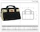 Jetech 14-Inch Heavy-Duty Tool Bag, Waterproof Top Wide Mouth Tools Storage Bag with Adjustable Shoulder Strap MultiPurpose Organizer Bag for Construction Gardening Man - BA-L1
