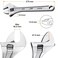 Jetech 15-Inch Adjustable Wrench, Professional Heavy Duty Chrome Vanadium Steel Shifter Spanner with Inch/Metric Scale, Wide Caliber Opening - AW-15