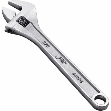 Jetech 15-Inch Adjustable Wrench, Professional Heavy Duty Chrome Vanadium Steel Shifter Spanner with Inch/Metric Scale, Wide Caliber Opening - AW-15