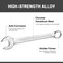 Jetech 24mm Combination Wrench - Industrial Grade Spanners with 12-Point Design, 15-Degree Offset, Made with Durable Chrome Vanadium - COM-24