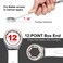 Jetech 24mm Combination Wrench - Industrial Grade Spanners with 12-Point Design, 15-Degree Offset, Made with Durable Chrome Vanadium - COM-24