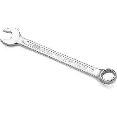 Jetech 24mm Combination Wrench - Industrial Grade Spanners with 12-Point Design, 15-Degree Offset, Made with Durable Chrome Vanadium - COM-24